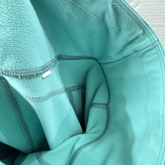 Athleta Rainier Tight Leggings Women Teal High Rise M Cold Weather Active Cozy - Picture 9 of 10